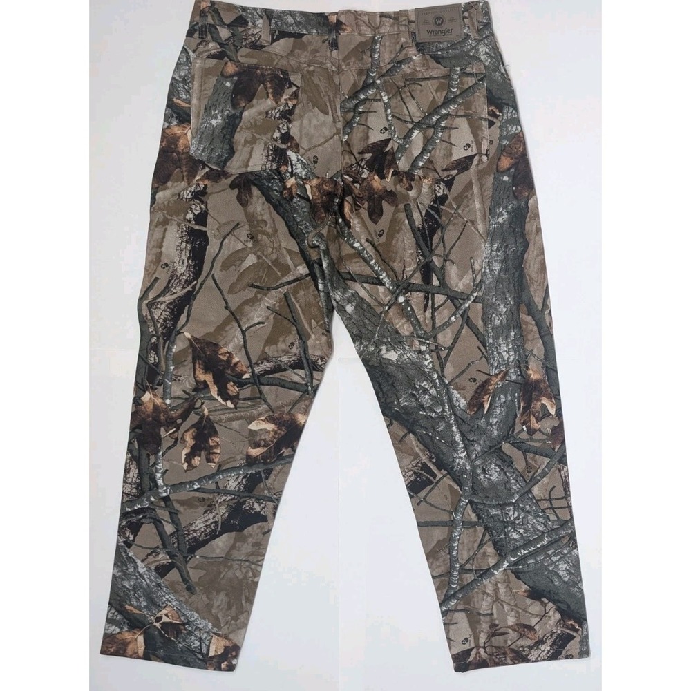Wrangler Reeltree Fusion 3D Camo Jeans Mens 38x30 Double Knee Hunting 97GR1FS - Picture 3 of 11